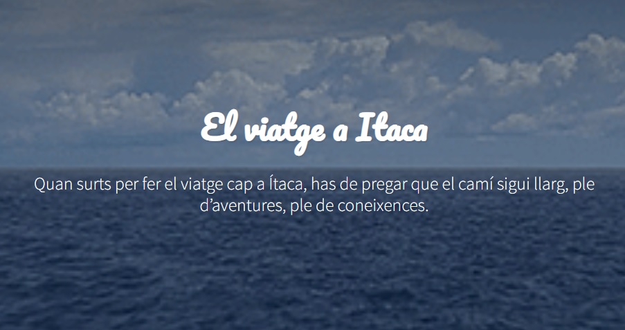 El viatge a Ítaca